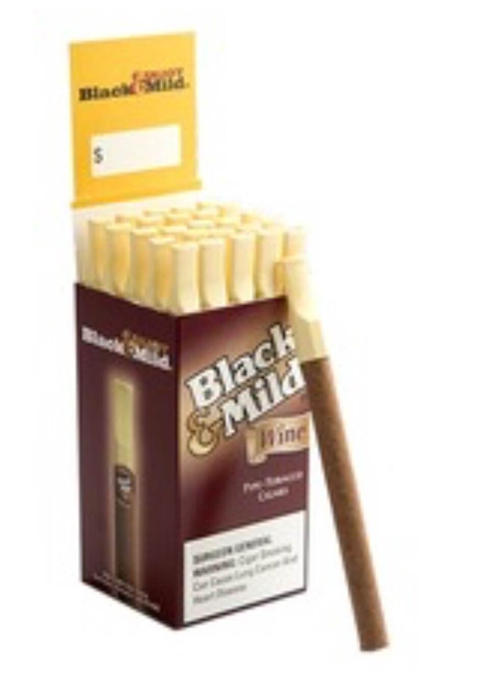 BLACK &amp; MILD WINE PLASTIC TIP 25CT