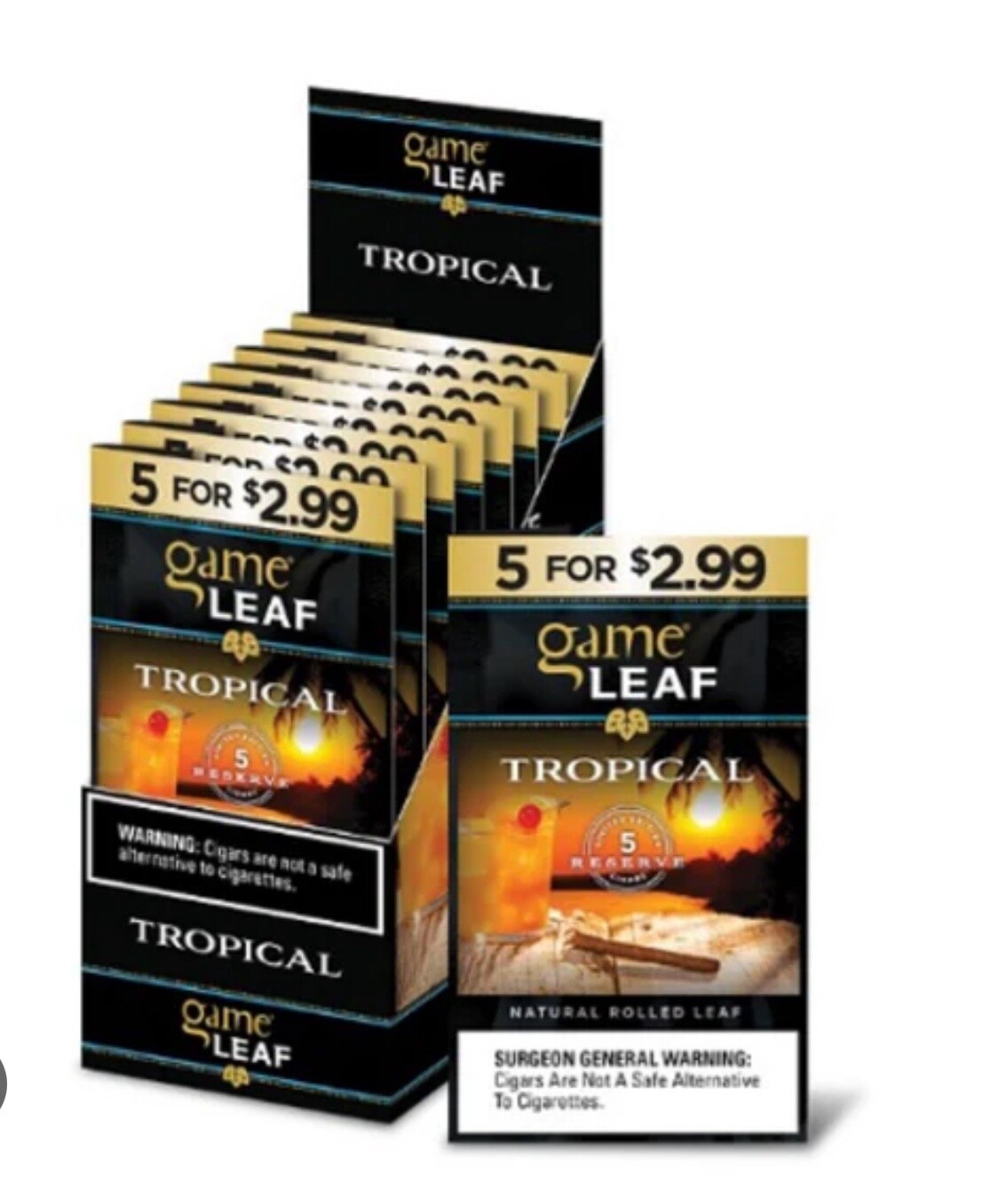 GAME LEAF TROPICAL 5PK $2.99