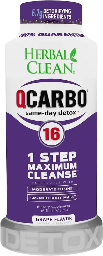 HERBAL CLEAN QCARBO DETOX, FLAVOR: GRAPE