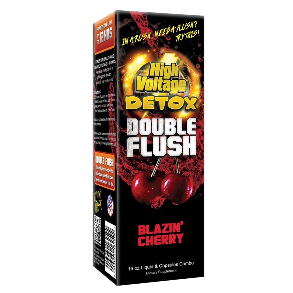 HIGH VOLTAGE DETOX + CAPSULES COMBO, FLAVOR: BLAZING CHERRY