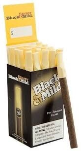 BLACK &amp; MILD PLASTIC TIP ORIG SINGLE 25CT