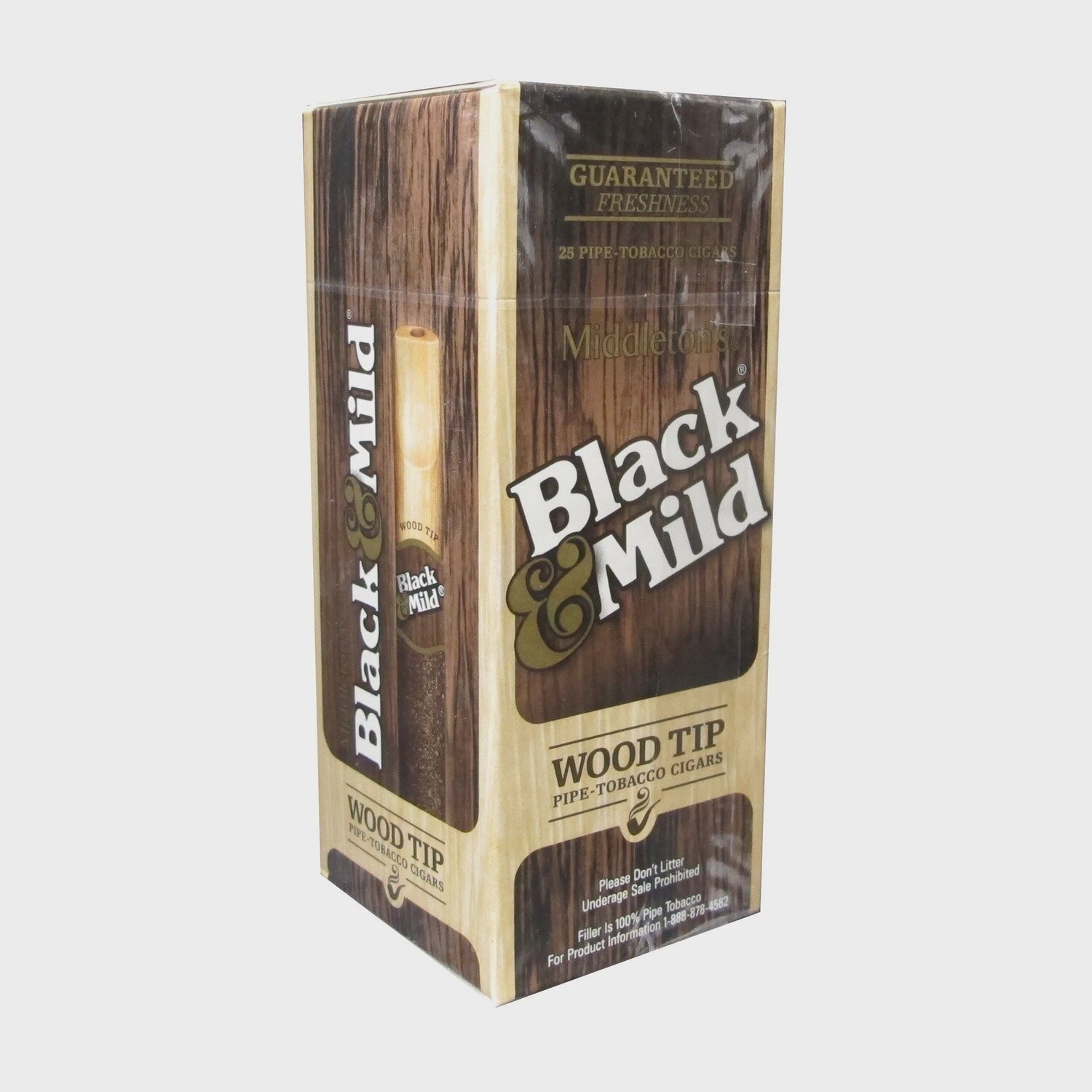 BLACK &amp; MILD WOOD TIP 25CT
