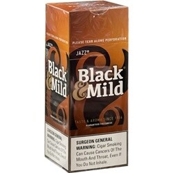 BLACK &amp; MILD JAZZ PLASTIC TIP SINGLE 25CT
