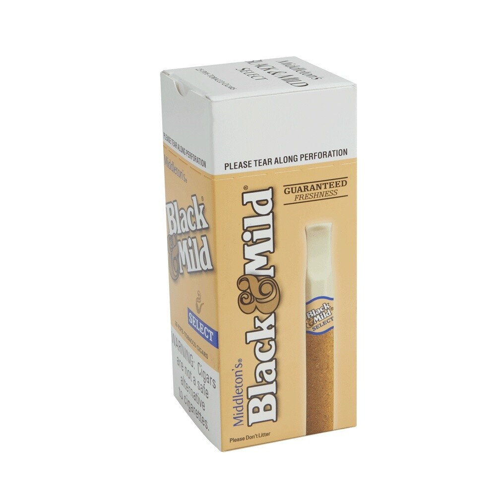 BLACK &amp; MILD SELECT PLASTIC TIP 25CT