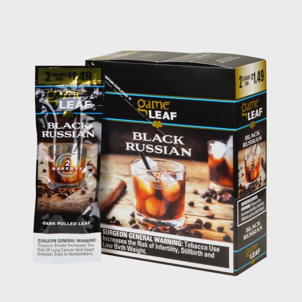 GAME LEAF BLACK RUSSIAN 2 FOR $1.49