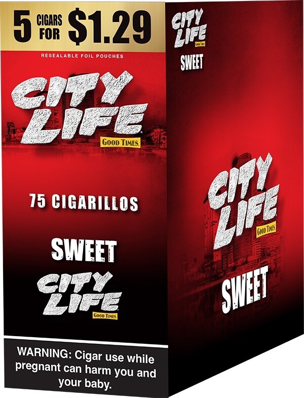 CITYLIFE CIGARILLOS MIX FLAVORS 5 FOR $1.29, FLAVOR: SWEET