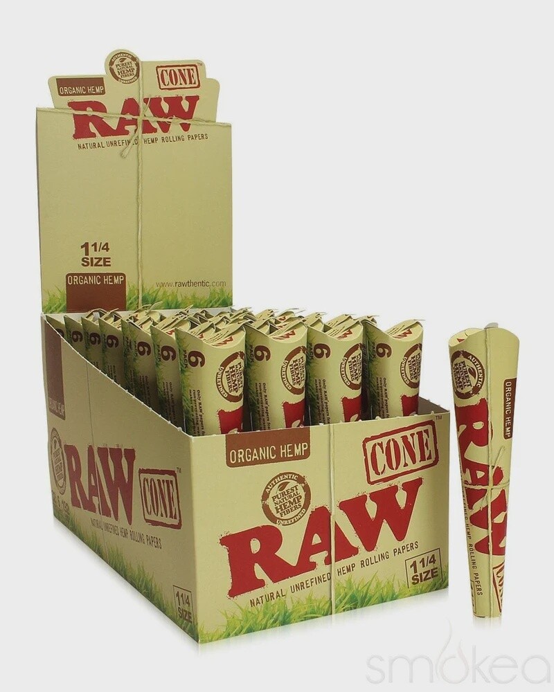 RAW CONE ORGANIC HEMP 6CT