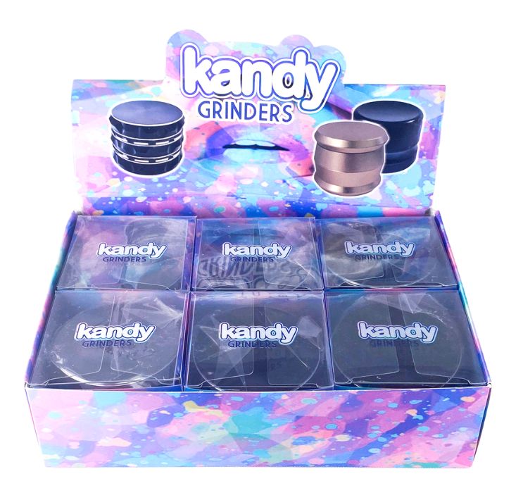 GRINDER KANDY JC7005 METAL RIBBED SINGLE 62mm