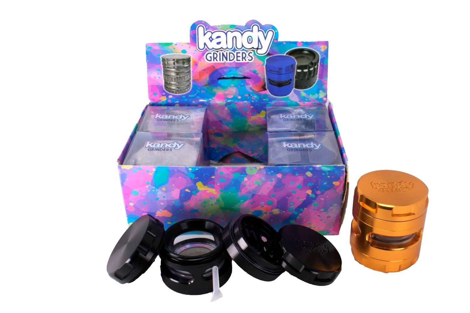 KANDY GRINDER TRANSPARENT MIDDLE 62MM SINGLE