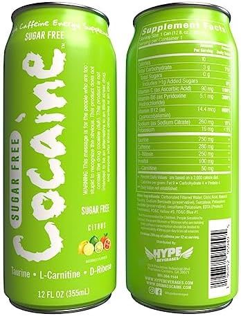 COCAINE ENERGY DRINKS