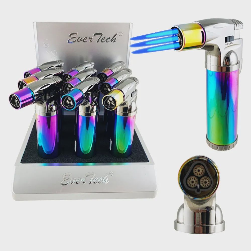 TORCH LIGHTER (3 TORCH) TL-121, TB-56, TL-167 9PC DISPLAY
