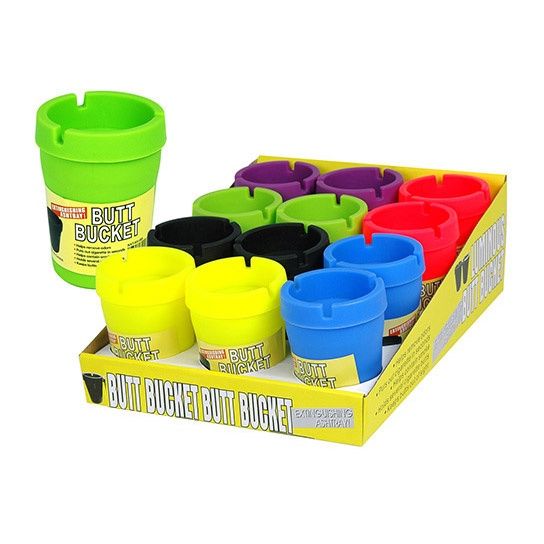 BUTT BUCKET ASHTRAY, 12 set.