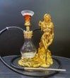 HOOKAH ALUMINUM LADY STATUE + REZIN