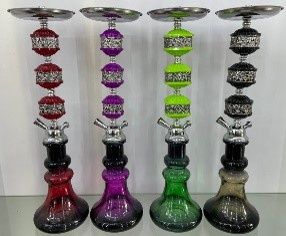 HOOKAH AHT0155 GLASS+IRON+ACRYLIC 19&quot;