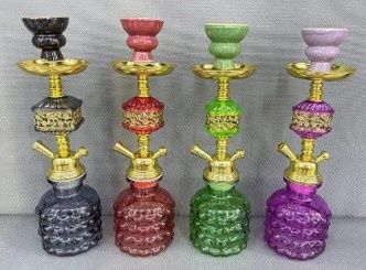 HOOKAH AHT0178 GLASS + IRON + ACRYLIC 13&quot;