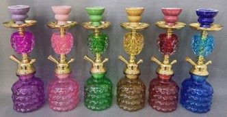 HOOKAH AHT0172 GLASS+IRON 12.5&quot;
