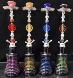 HOOKAH AHT0186 GLASS+IRON+ACRYLIC 21&quot; MULTI COLOR
