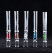 GLASS PIPE CHILLUM+CRYSTAL MULTI COLOR 48PCS