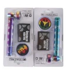 METAL PIPE COLORFUL WITH PLASTIC GRINDER 12PCS/BOX