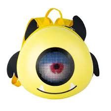 CHILDERN&#39;S LED BAGPACK LITTLE DEVIL SPU:1013014 YELLOW/PINK