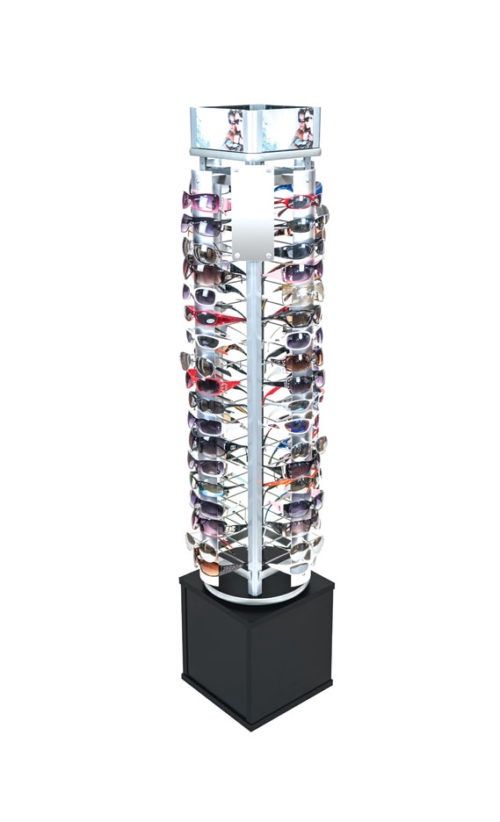 SQUARE SUNGLASSES FLOOR DISPLAY ROTATION (84PCS)