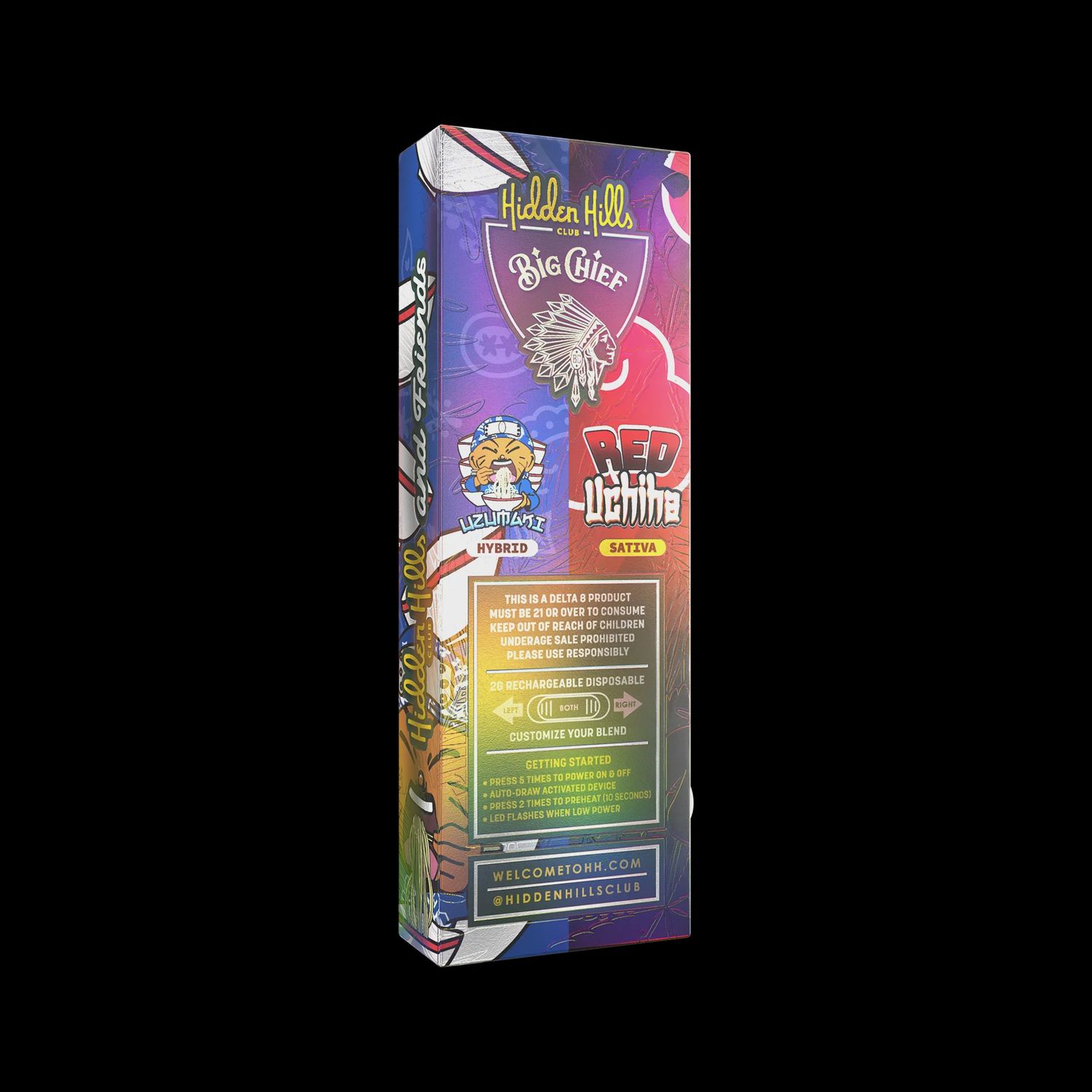 HIDDEN HILLS DUAL FLAVOR 2G DISPOSABLE