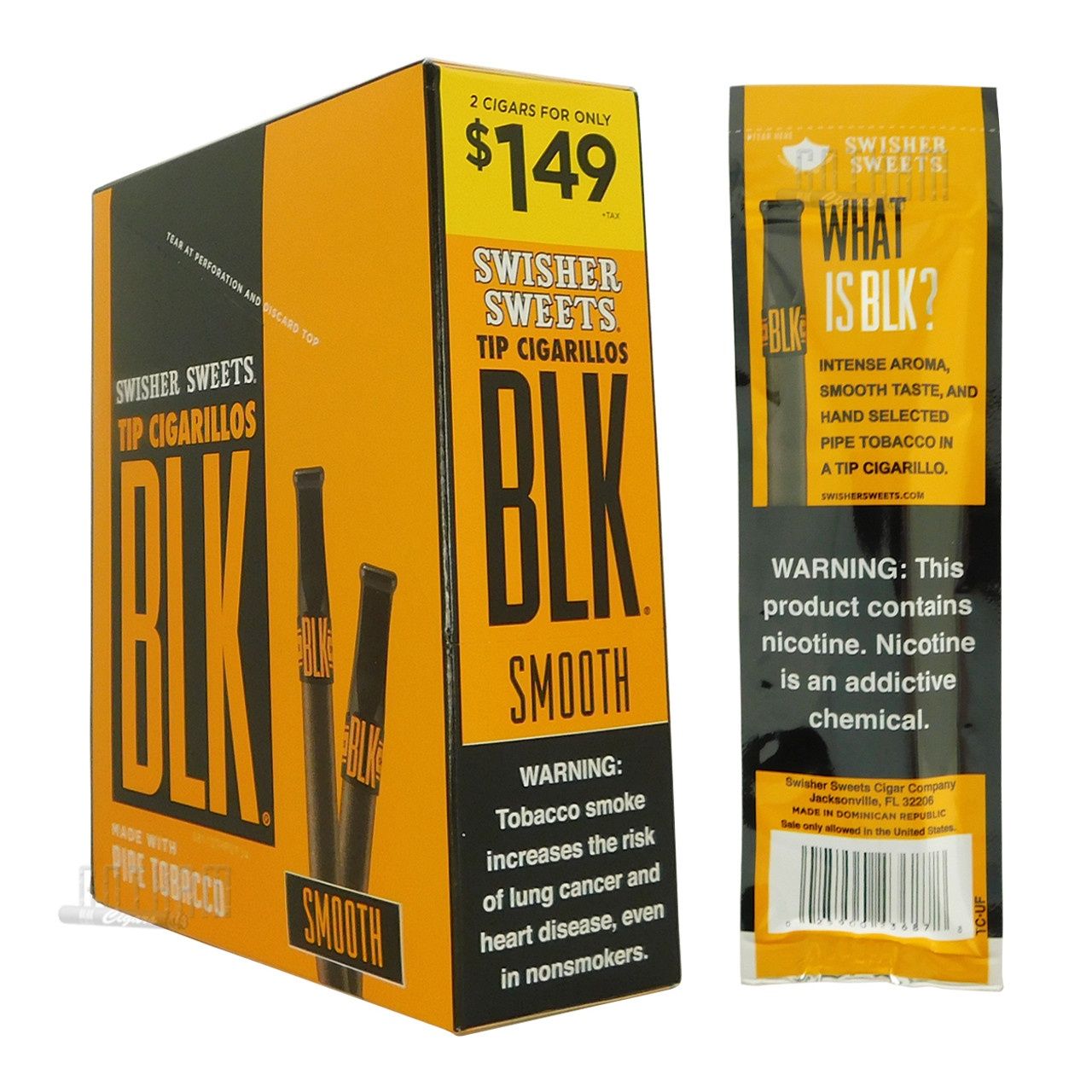SS BLK SMOOTH 2/$1.49