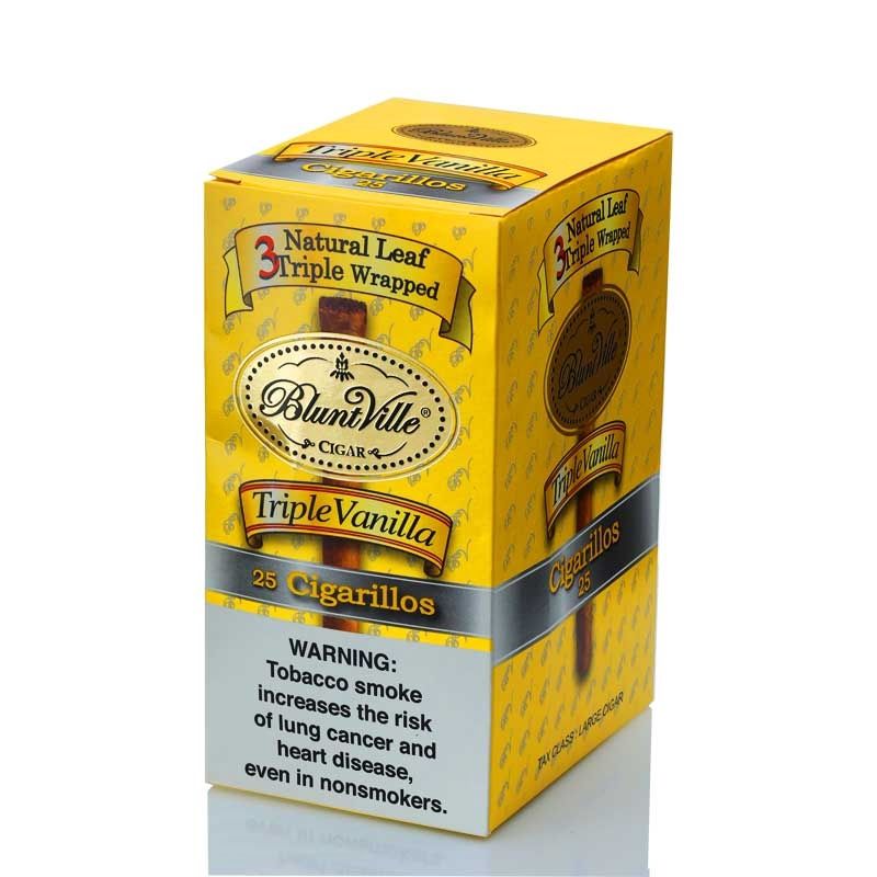 BLUNTVILLE TRIPLE VANILLA 25CT CIGARILLOS