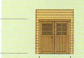 Parois avant porte double S7732