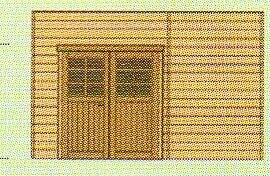 Parois avant porte double S7739