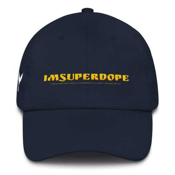 IMSUPERDOPE Cap - Navy/Gold