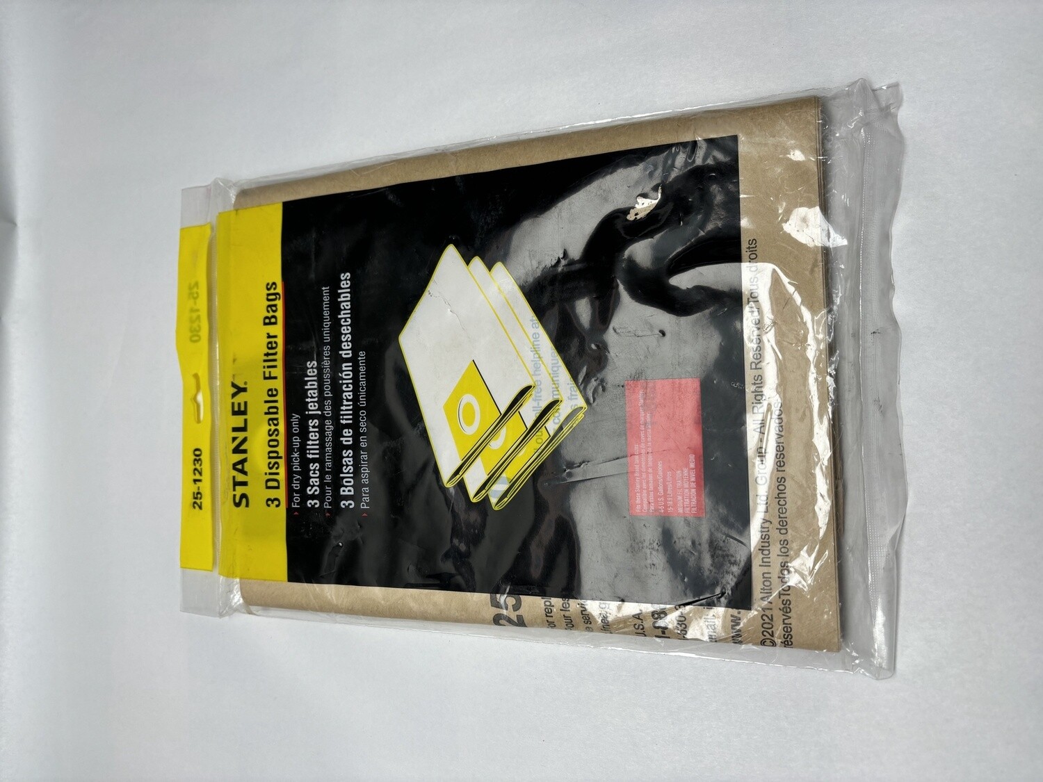 3-Pack Stanley Disposable Filter Bags 25-1230  x