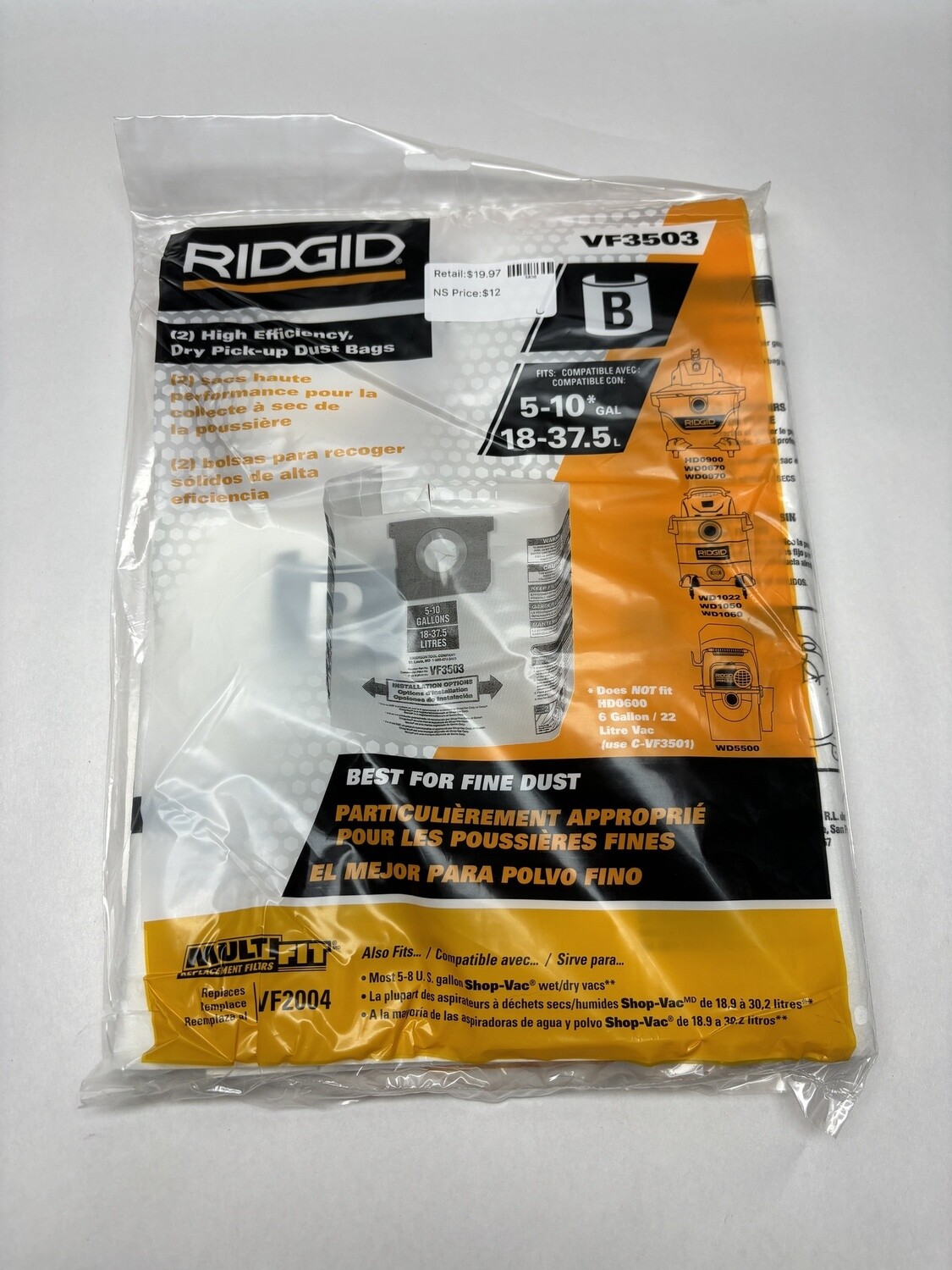 VF3503 Shopvac Filters