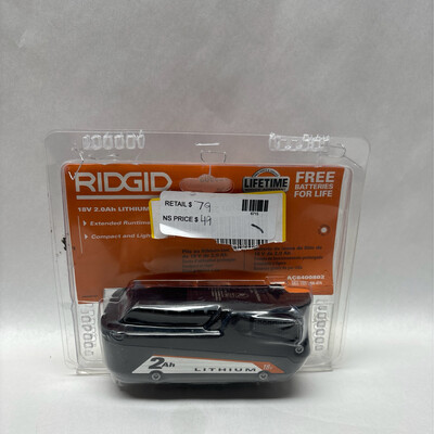 Ridgid 18V 2.0 Ah Lithium-Ion Battery AC8400802