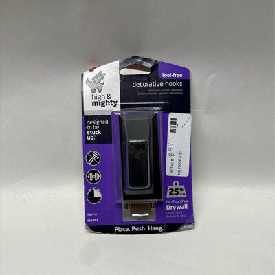 Decorative Rectangle Hook Metal in Oil Rubbed Bronze (25lb. - Pack) 515807