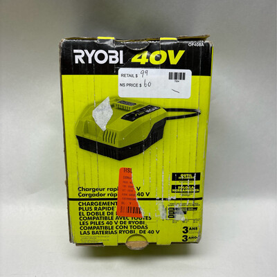 Ryobi 40-Volt Lithium-Ion Fast Charger OP4080A