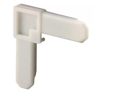 Prime-Line 3/8 in. x 3/4 in. White Plastic Screen Frame Corner (100-pack) PL 14274