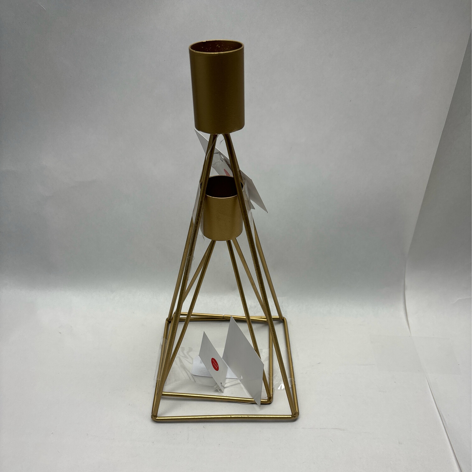 Stratton Modern Gold Geometric Taper Candle Holders (Set of 2) S43932
