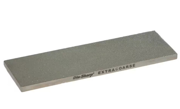 DMT 8 in. Dia-Sharp MDiamond Bench Stone Extra-Coarse Handheld Sharpener D8X