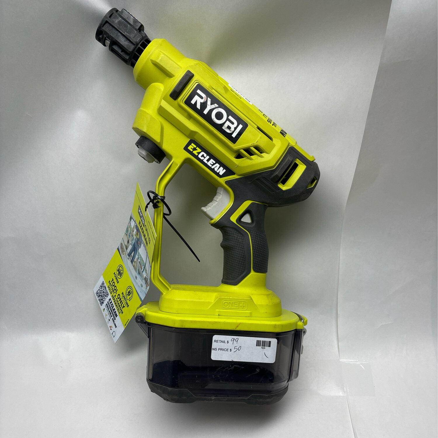 Ryobi ONE+ 18V EZClean 320 PSI 0.8 GPM Cordless Battery Cold Water Power Cleaner (Tool Only) RY120350 Moderate Use