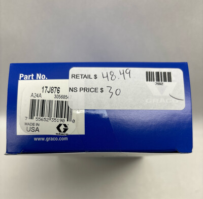 Graco Magnum ProX Inlet Valve Replacement Kit 3 Pieces 17J876