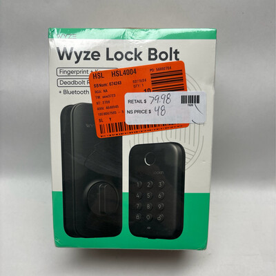 Wyze Smart Lock, Fingerprint Keyless Entry, Bluetooth Deadbolt Replacement WLCKB1