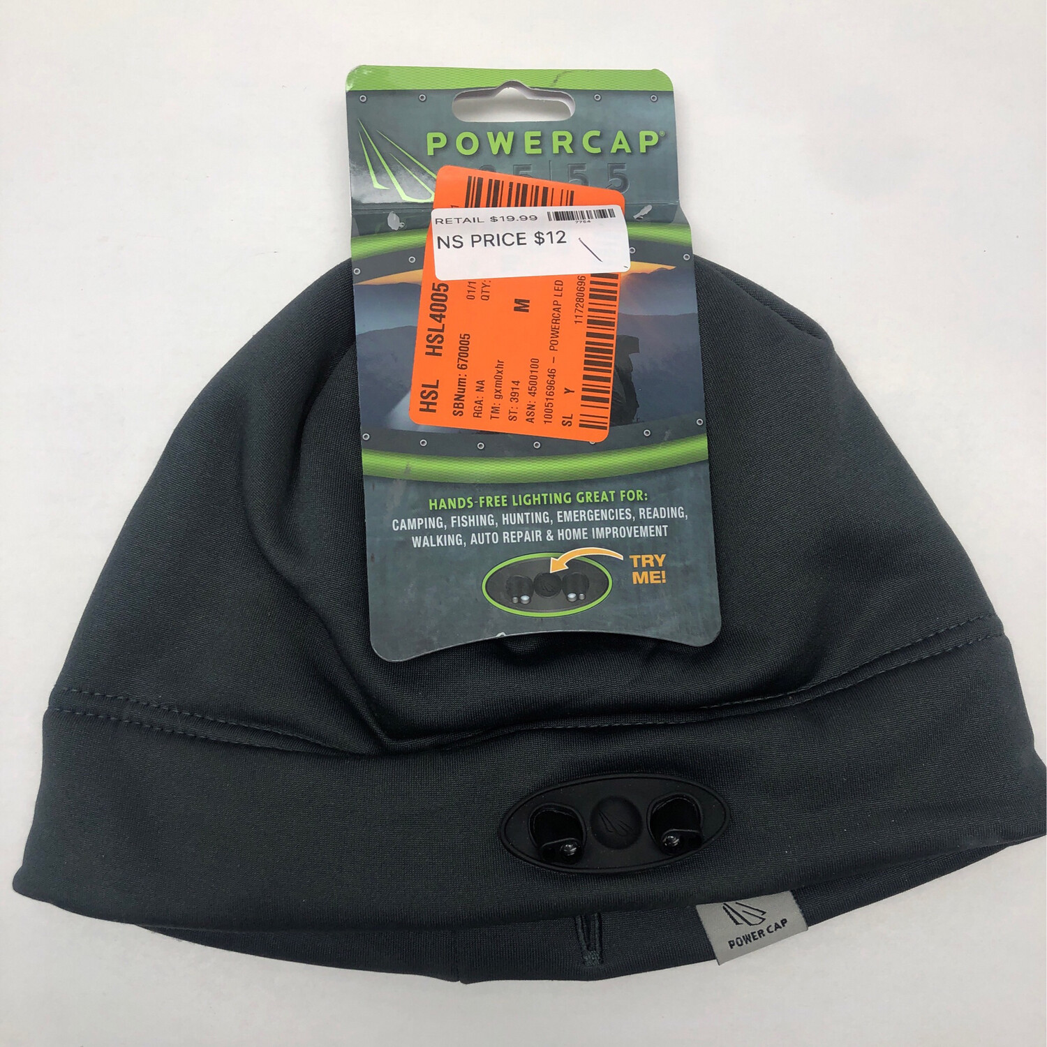 Panther Vision POWERCAP 48-Lumen LED Cap Light, Gray Fleece
