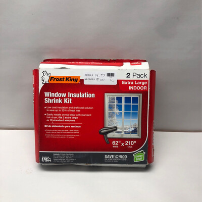 FrostKing 62 in. x 210 in. Polyurethane Extra-Large Shrink Window Insulation (2 per Pack) V75/2QPD2