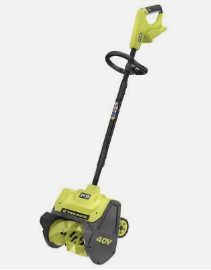RYOBI 40V 12 in. Cordless Electric Snow Shovel (Tool Only) ry408013btl