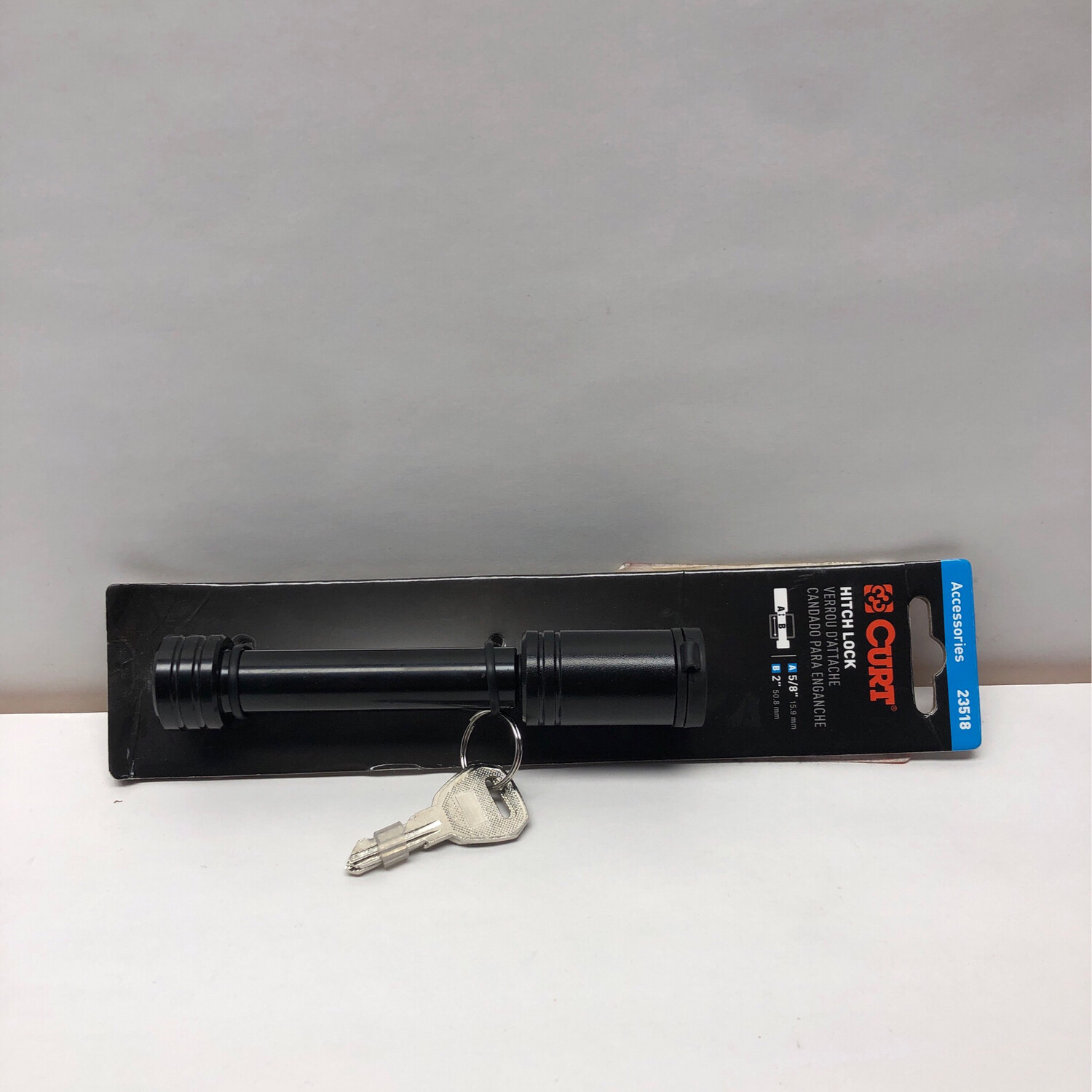 CURT 5/8 in. Barbell Style Trailer Hitch Lock for 2 in. Receiver 23518