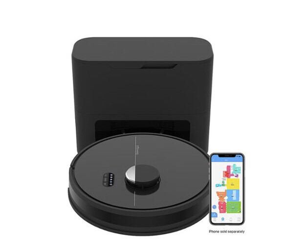 bObsweep - Dustin Wi-Fi Connected Self-Emptying Robot Vacuum and Mop - Night PET24-7-213