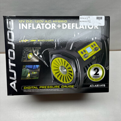 AutoJoe 12V DC 120V AC Inflator ATJ-AIR1-HYB