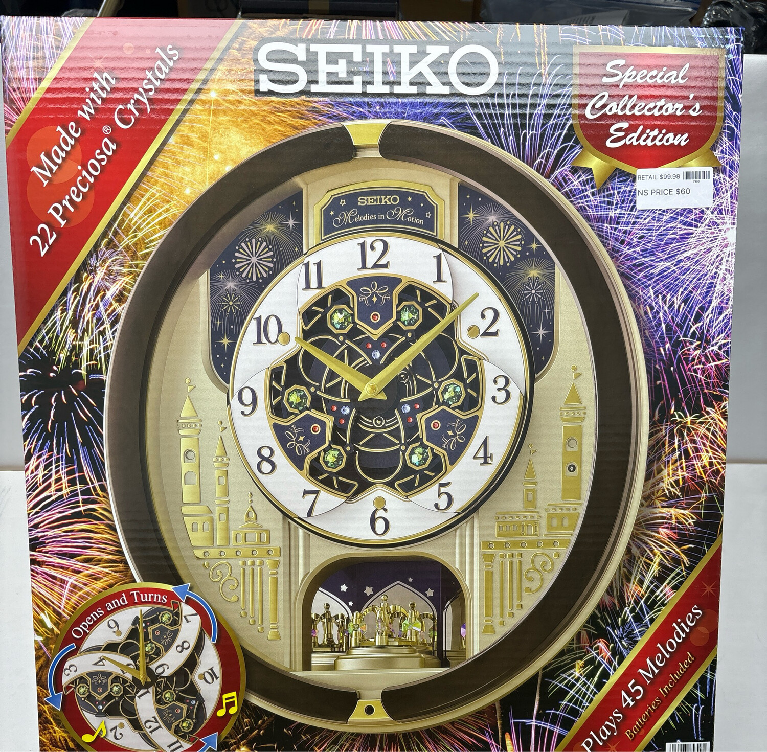 Seiko Melodies In Motion 2023 Musical Wall Clock, Limited Edition