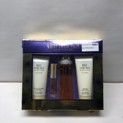 Elizabeth Taylor Ladies White Diamonds Gift Set Fragrances 719346264716